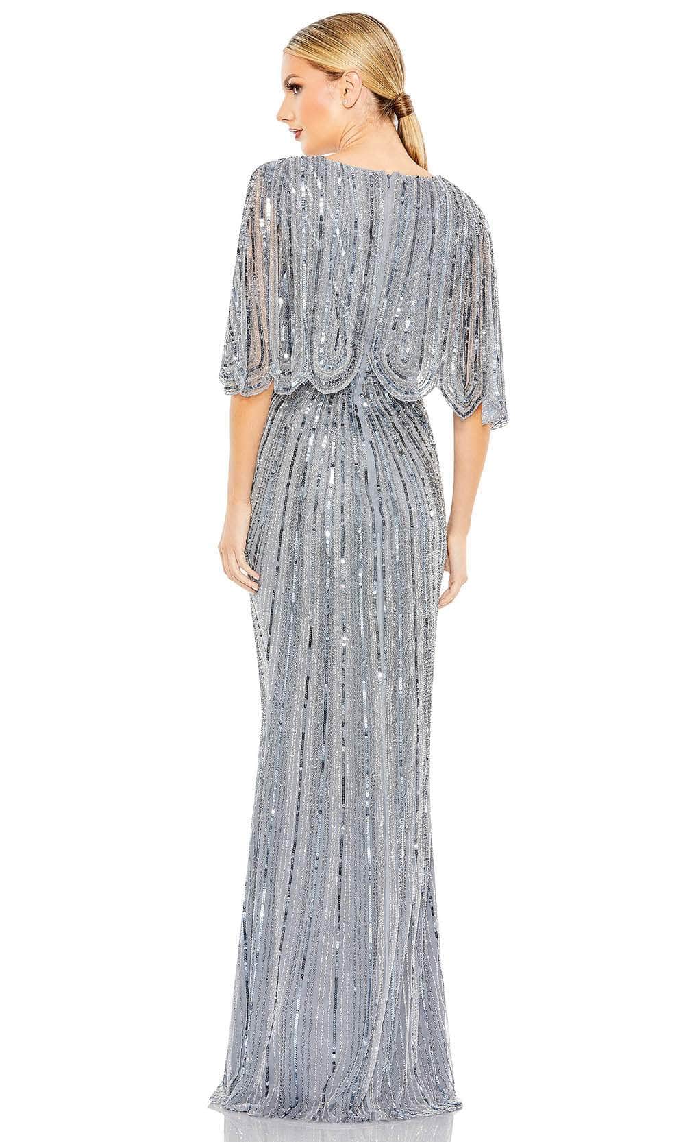 Mac Duggal 93583 - Short bell sleeves, Sequins, Full back, Zipper closure Special Occasion Dress