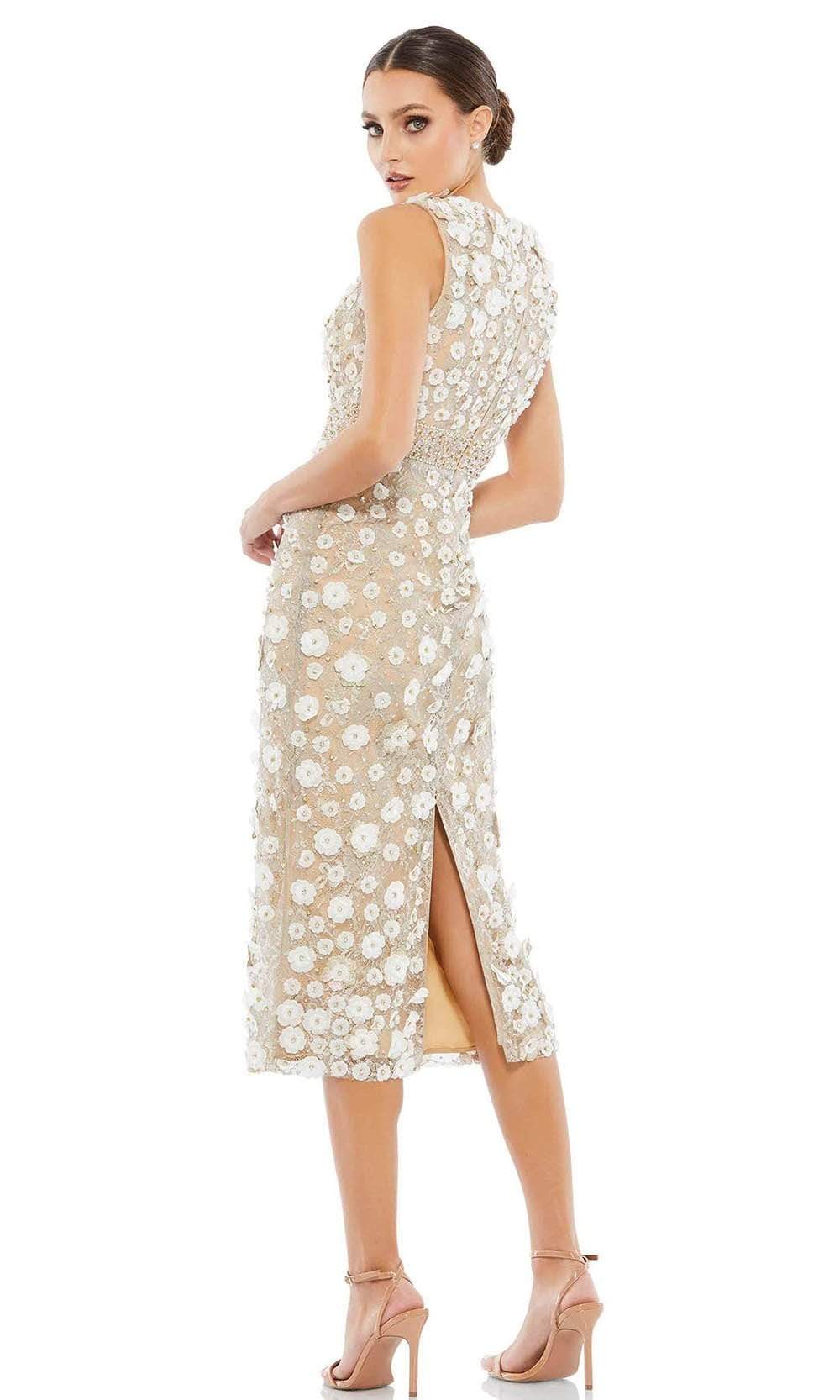 Mac Duggal Cocktail - 67853D Jewel Beaded Sheath Dress Cocktail Dresses