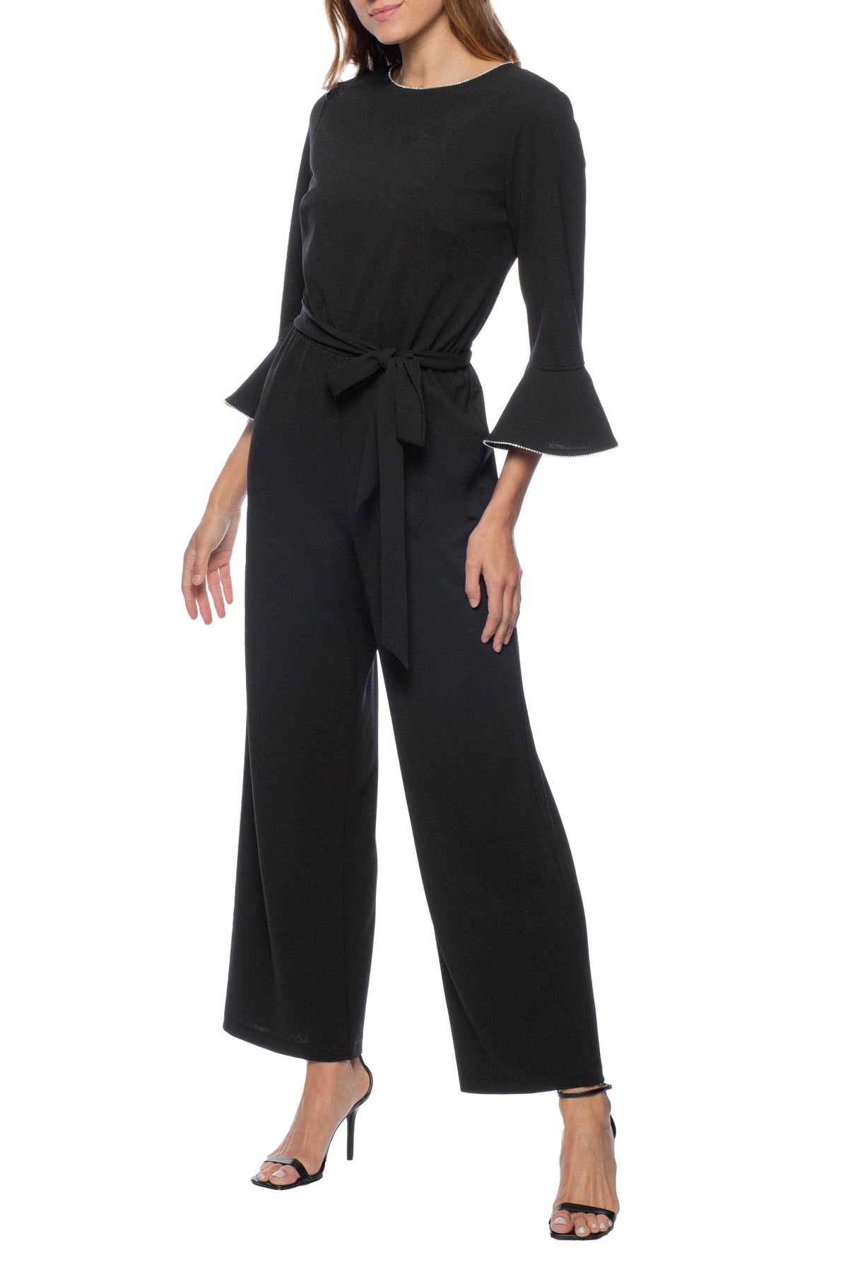 Marina 268259 - Bell Sleeve Crepe Jumpsuit
