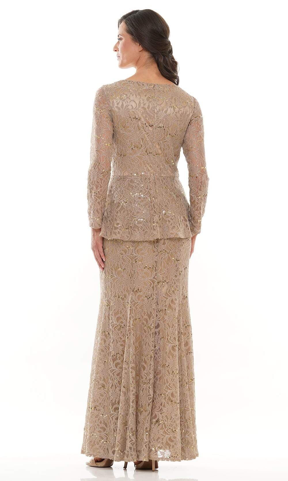 Marsoni by Colors - M306 V-Neck Trumpet Evening Dress Mother of the Bride Dresses