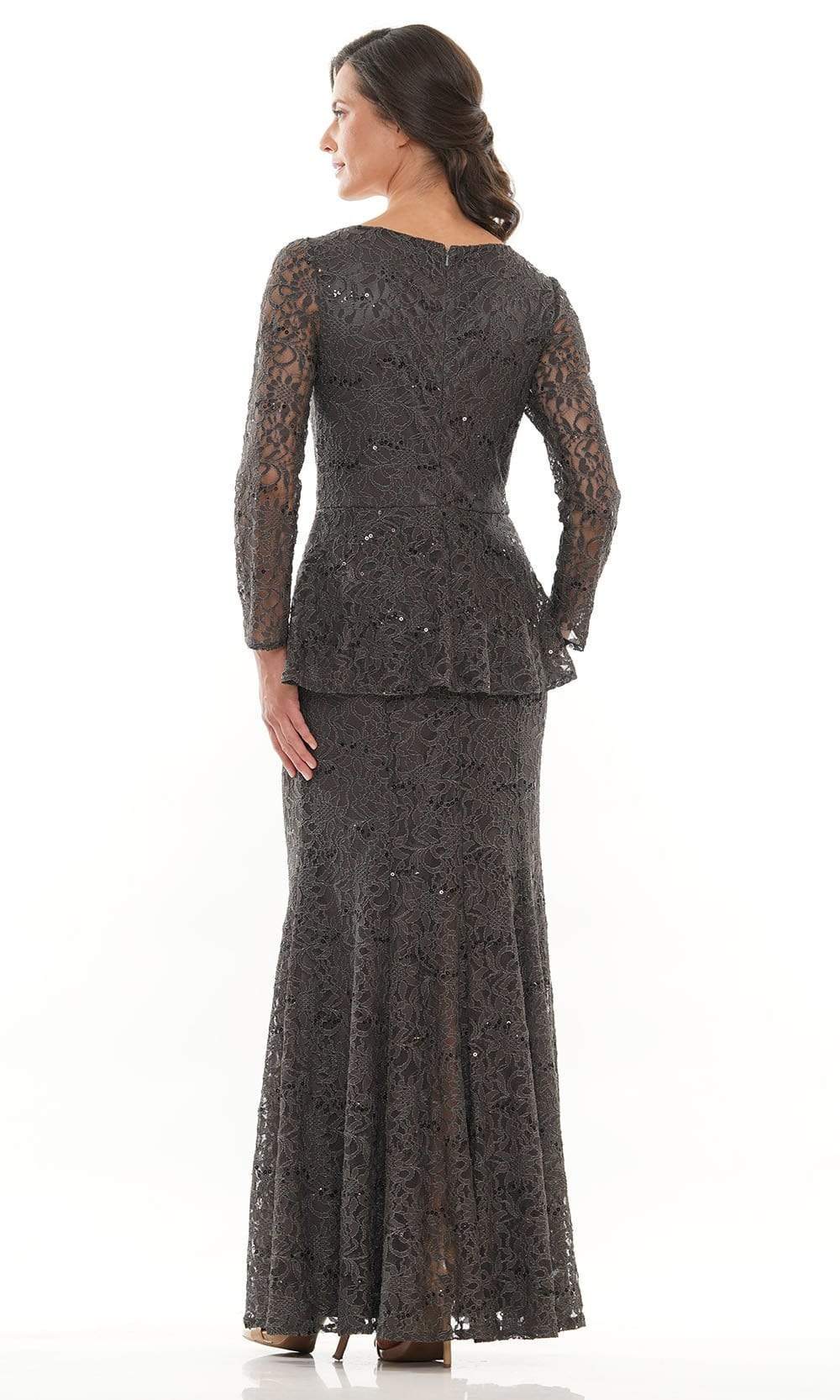 Marsoni by Colors - M306 V-Neck Trumpet Evening Dress Mother of the Bride Dresses