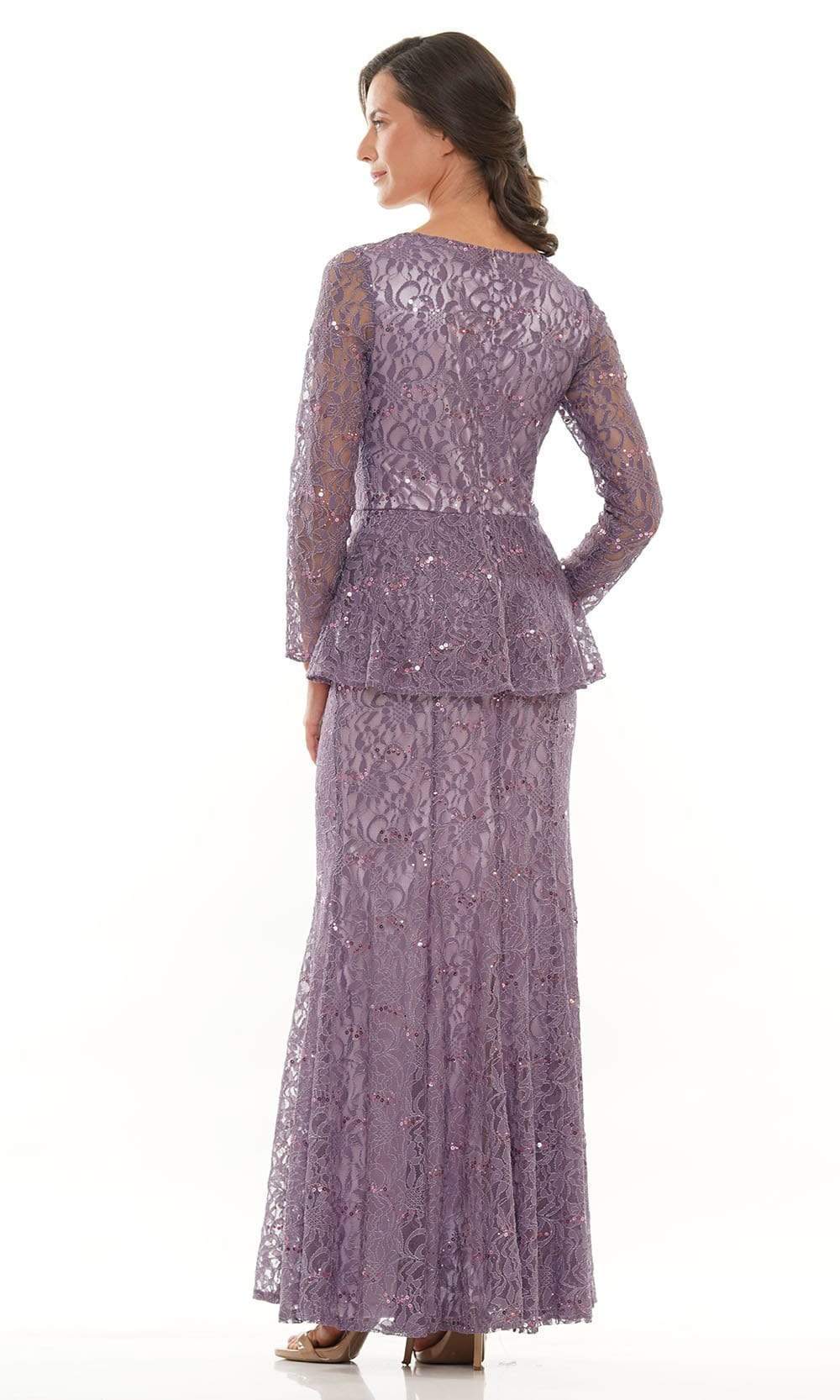 Marsoni by Colors - M306 V-Neck Trumpet Evening Dress Mother of the Bride Dresses