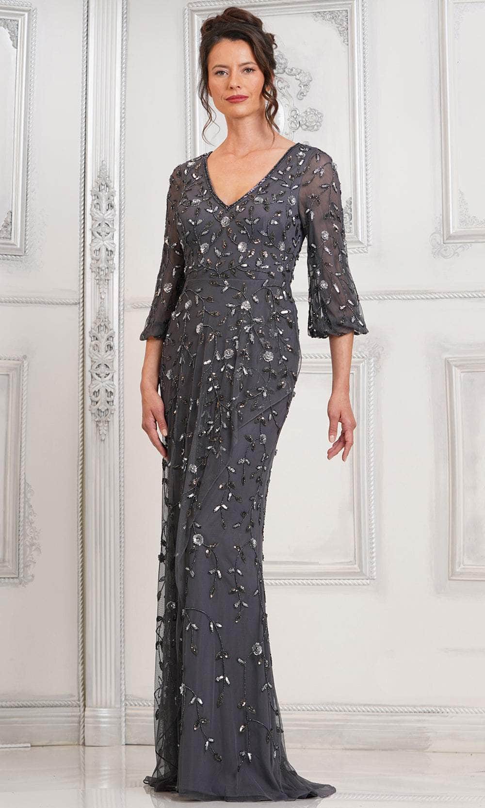 Marsoni MV1320 Prom Dress - Charcoal | NewYorkDress Marsoni MV1320 Prom Dress - Charcoal | NewYorkDress
