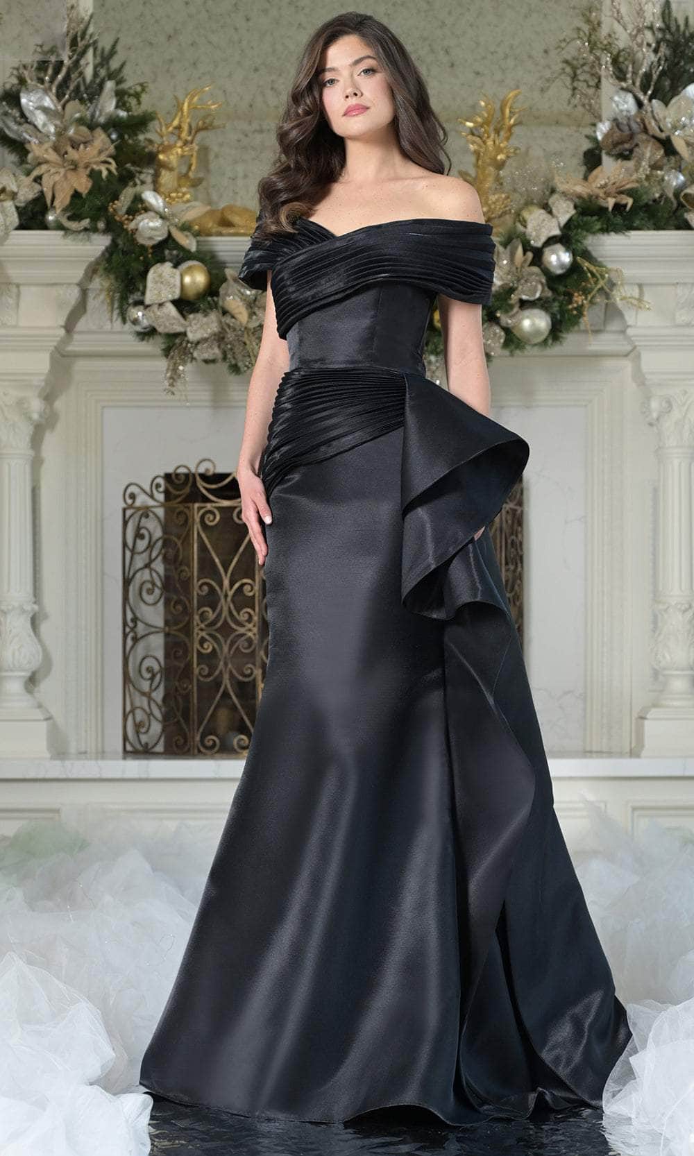 Marsoni by Colors MV1354 - Pleated Bodice Mermaid Evening Dress Mother of the Bride Dresses