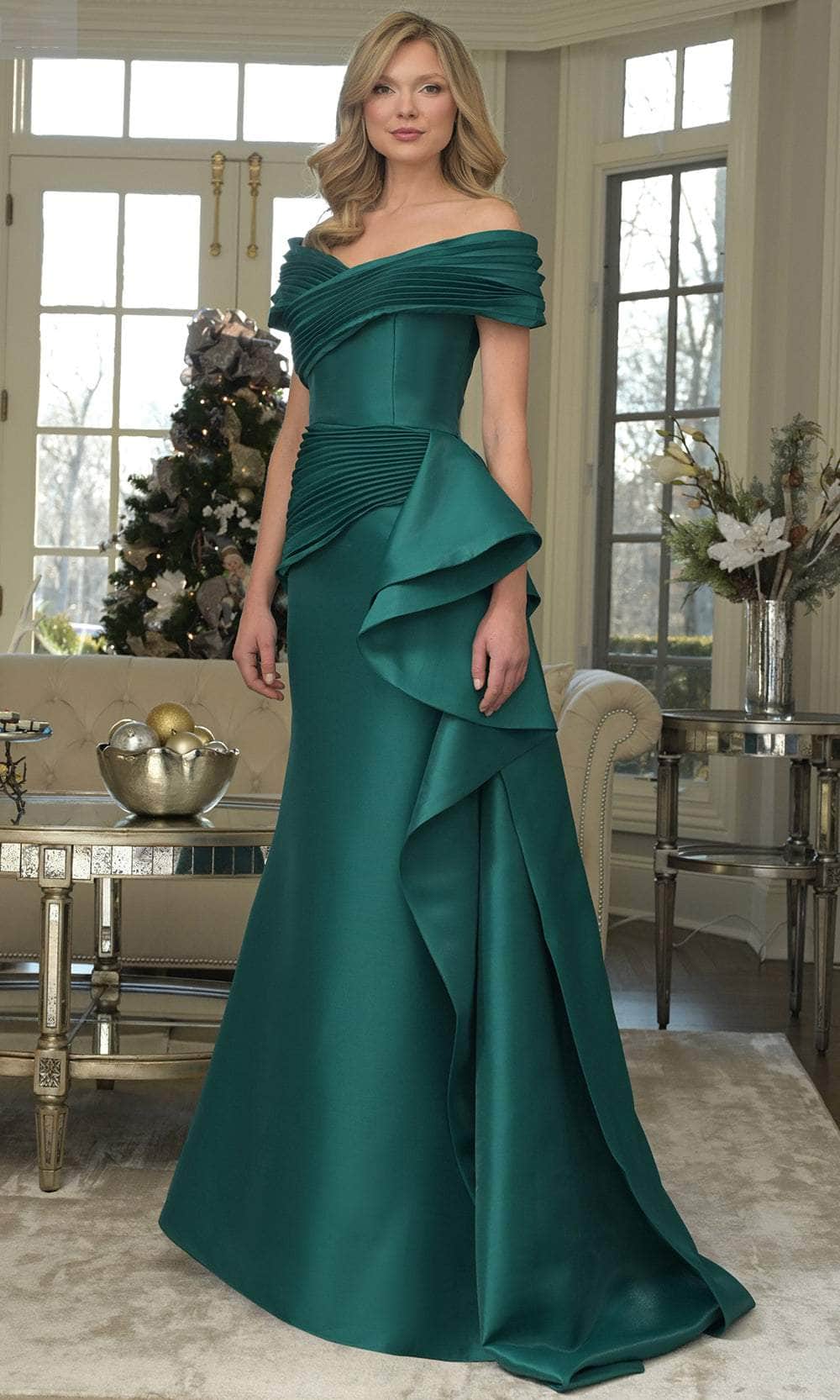 Marsoni by Colors MV1354 - Pleated Bodice Mermaid Evening Dress Mother of the Bride Dresses