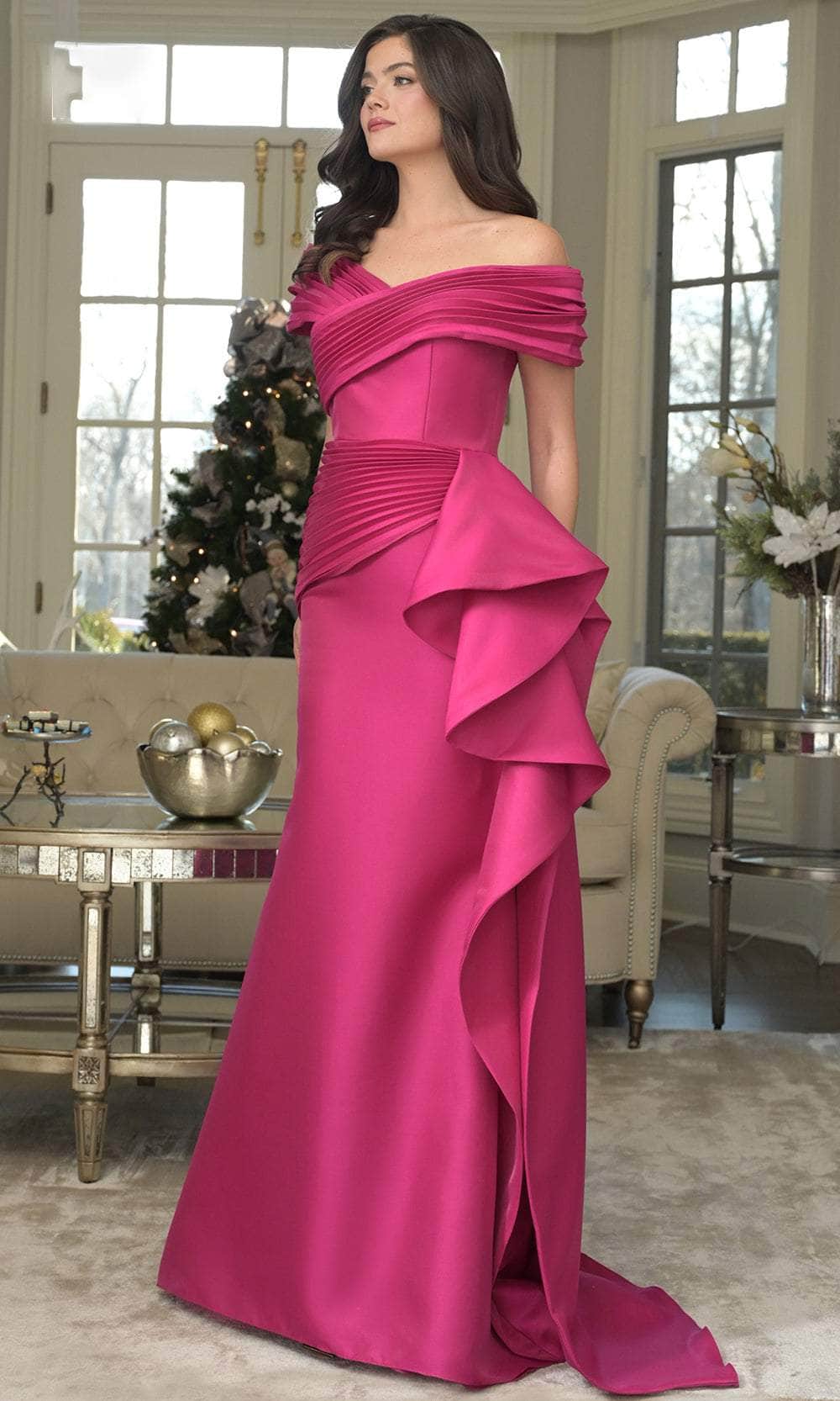 Marsoni by Colors MV1354 - Pleated Bodice Mermaid Evening Dress Mother of the Bride Dresses