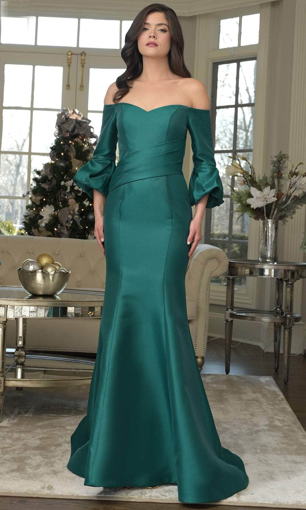 Marsoni by Colors MV1355 - Quarter Sleeve Mermaid Evening Gown Mother of the Bride Dresses