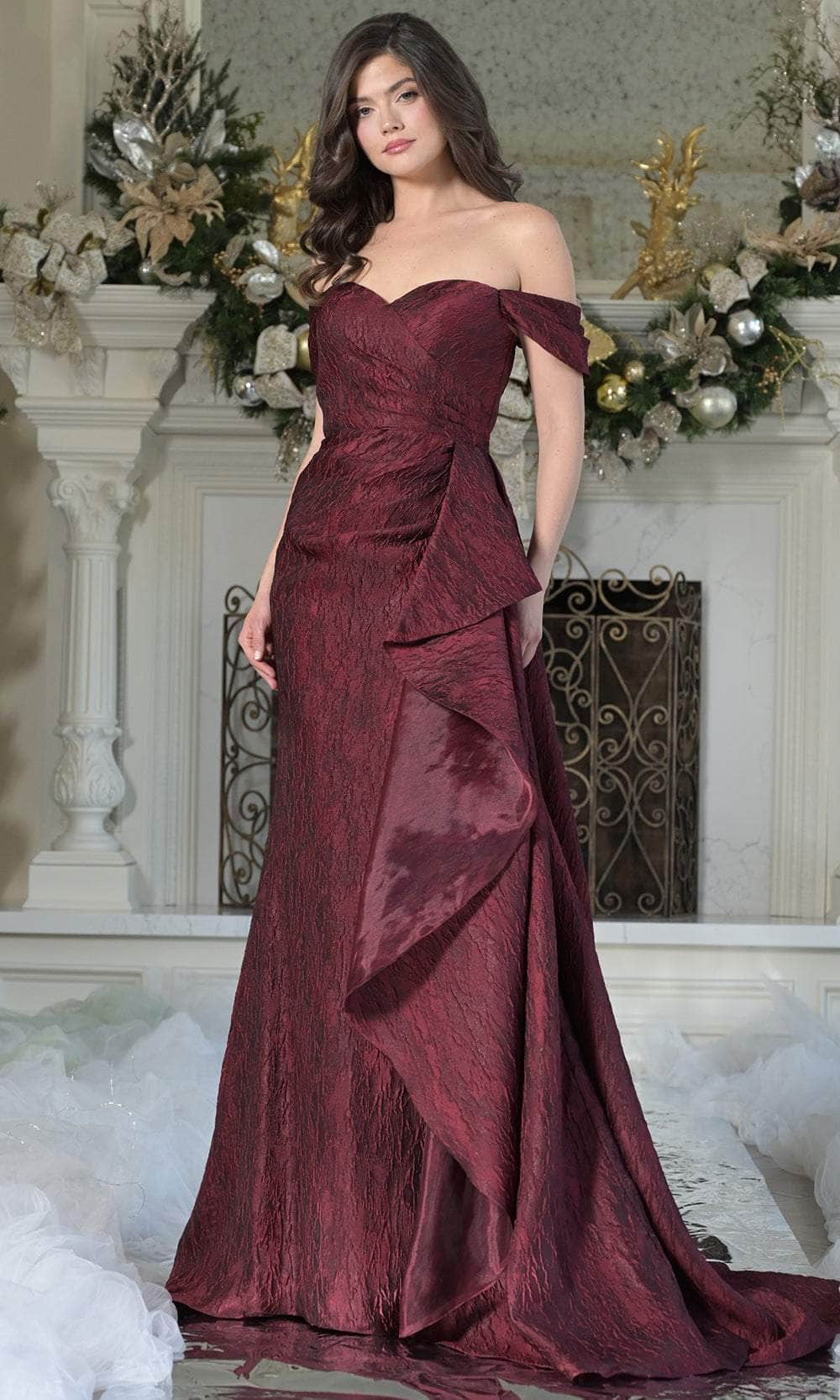 Marsoni by Colors MV1365 - Draped Textured Sweetheart Evening Gown Mother of the Bride Dresses