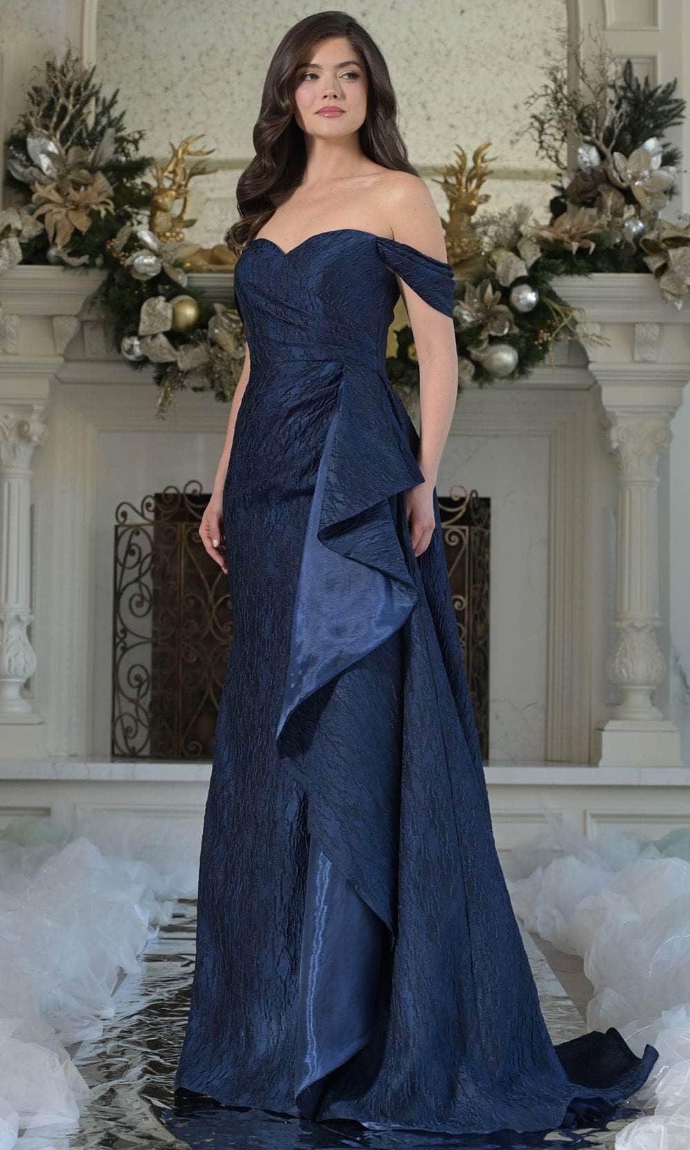 Marsoni by Colors MV1365 - Draped Textured Sweetheart Evening Gown Mother of the Bride Dresses