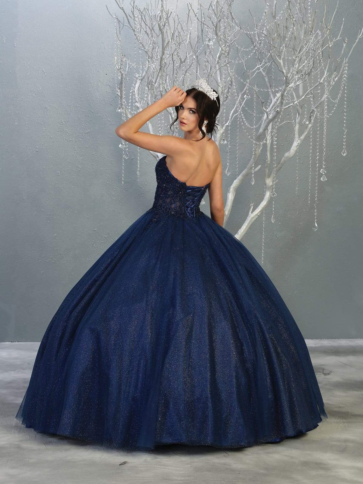May Queen - LK141 Strapless Sweetheart Corset Bodice Ballgown Quinceanera Dresses