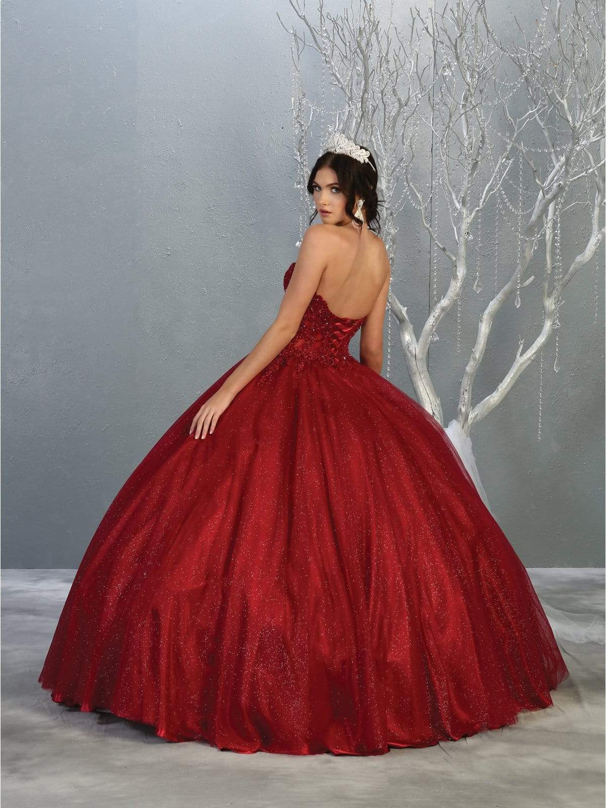 May Queen - LK141 Strapless Sweetheart Corset Bodice Ballgown Quinceanera Dresses