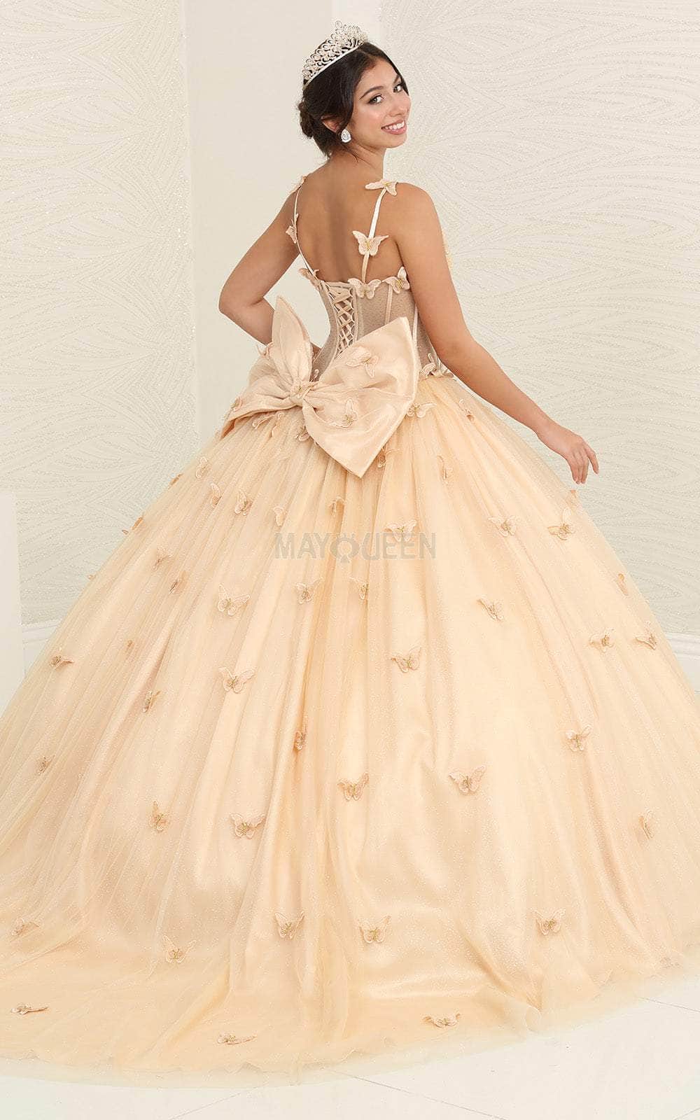 May Queen LK239 - Butterfly Applique Ballgown Special Occasion Dresses