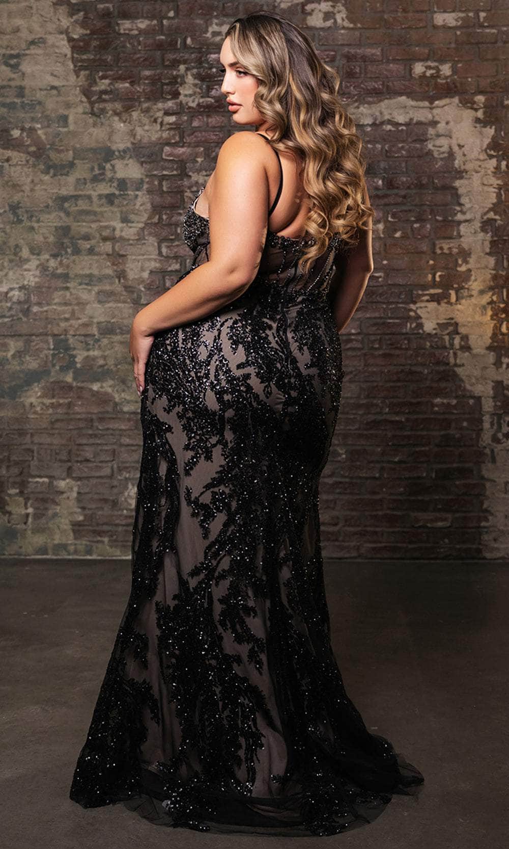 May Queen RQ8160 - Embellished Corset Prom Gown Prom Dresses