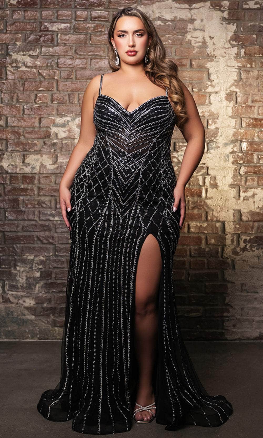 May Queen RQ8161 - Sleeveless Beaded Prom Gown Evening Dresses