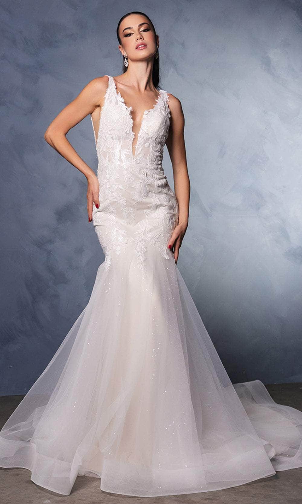 May Queen RQ8181 - Sleeveless Mermaid Bridal Gown Wedding Dresses
