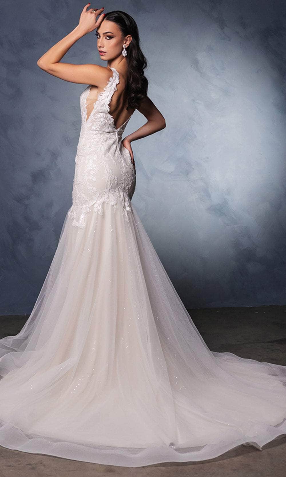 May Queen RQ8181 - Sleeveless Mermaid Bridal Gown Wedding Dresses