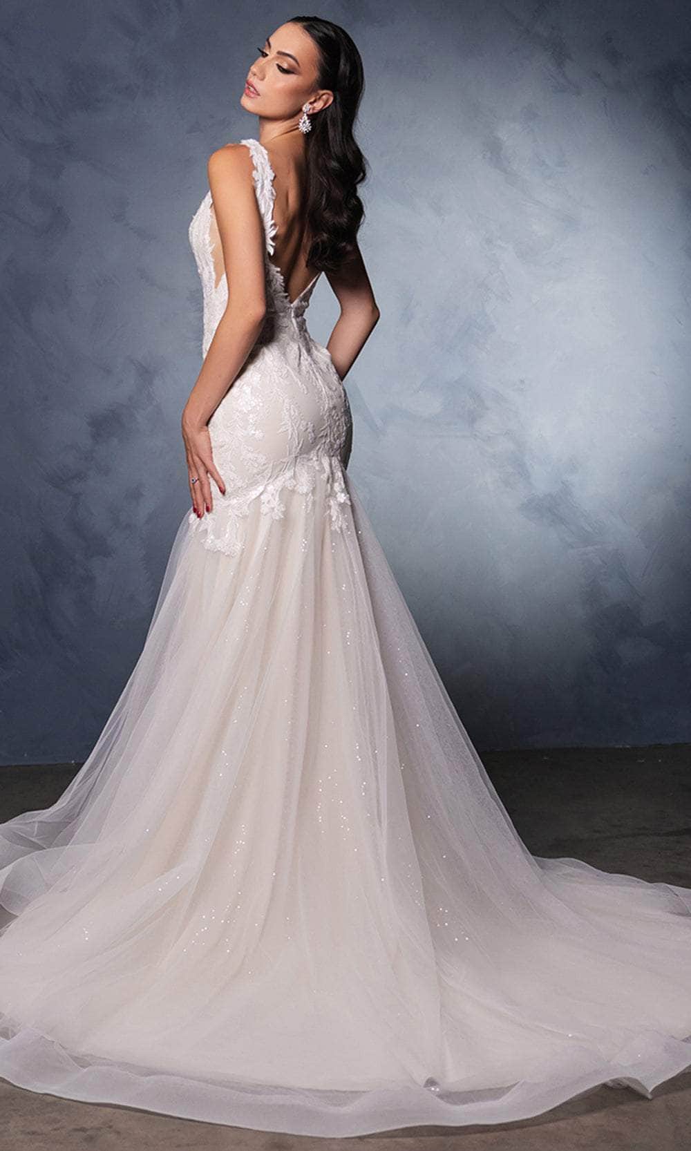 May Queen RQ8181 - Sleeveless Mermaid Bridal Gown Wedding Dresses