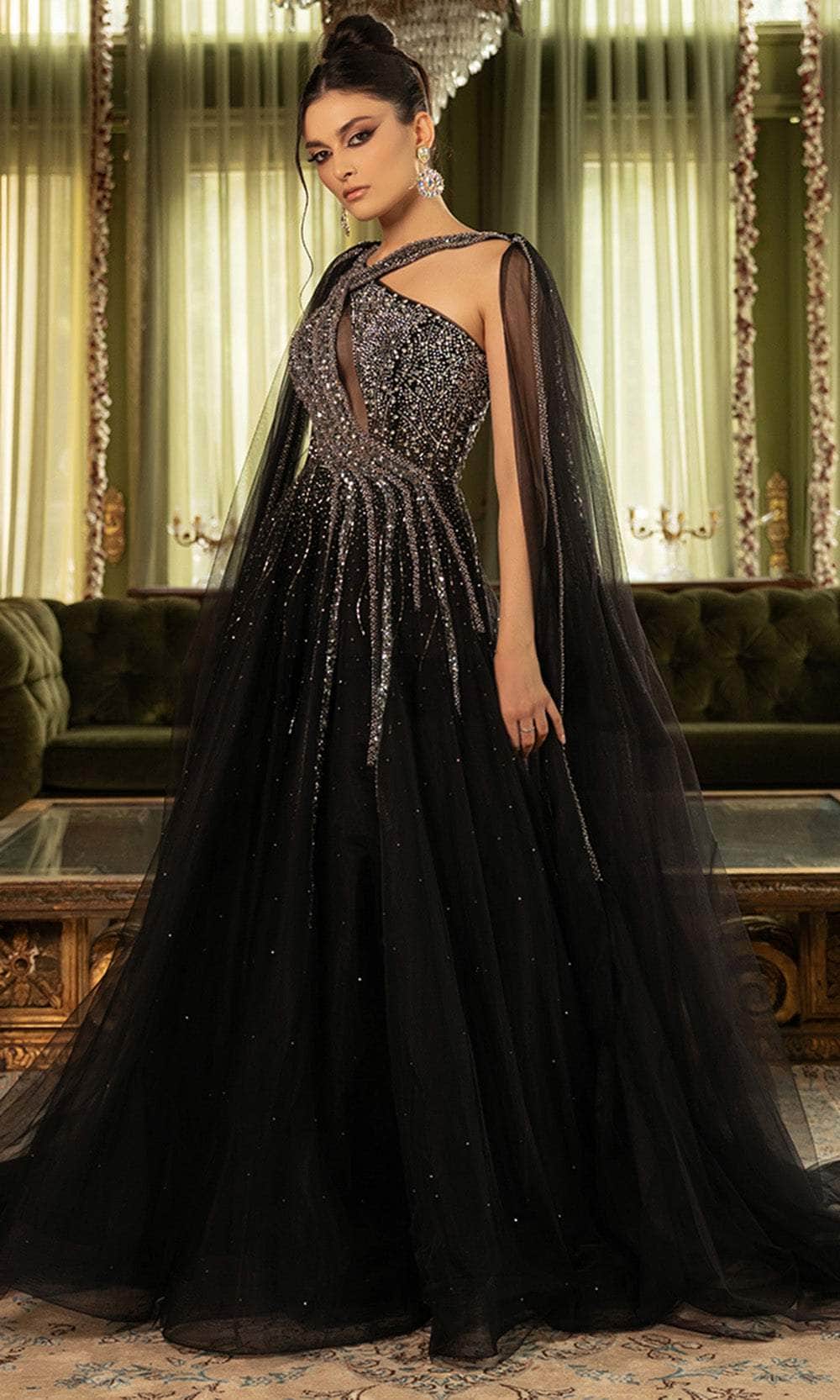 May Queen RQ8188 - Keyhole A-Line Prom Gown Evening Dresses