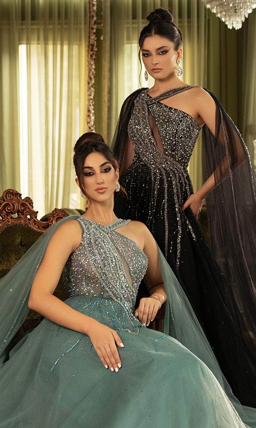 May Queen RQ8188 - Keyhole A-Line Prom Gown Evening Dresses