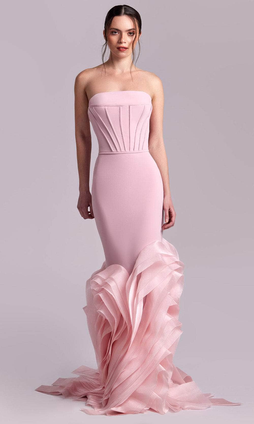mermaid style formal dresses Lilac Pink Rhinestone Mermaid Formal Evening Dress AL3019 Size 20W / Lilac
