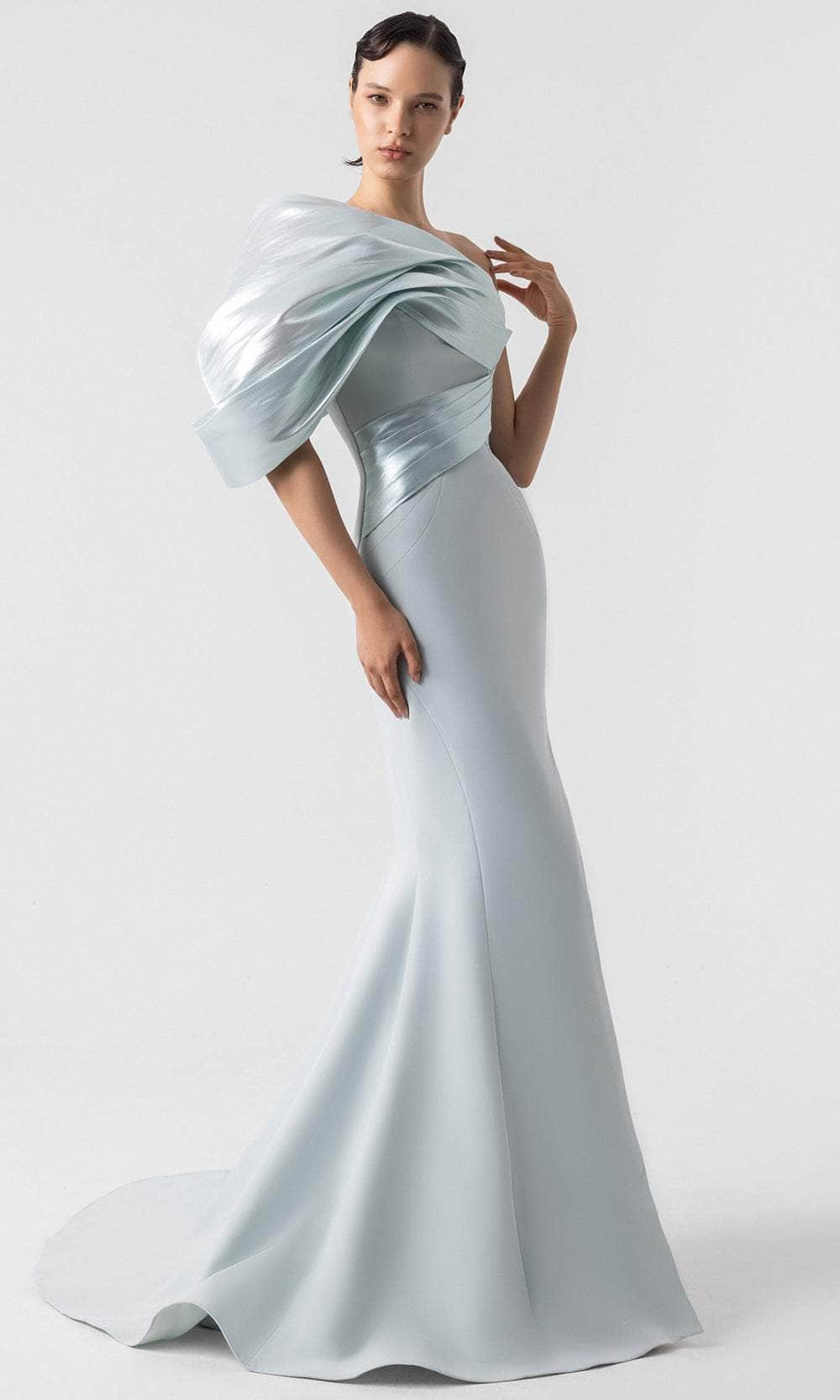 MNM Couture G1911 - Mermaid Skirt Draped Evening Gown Evening Dresses