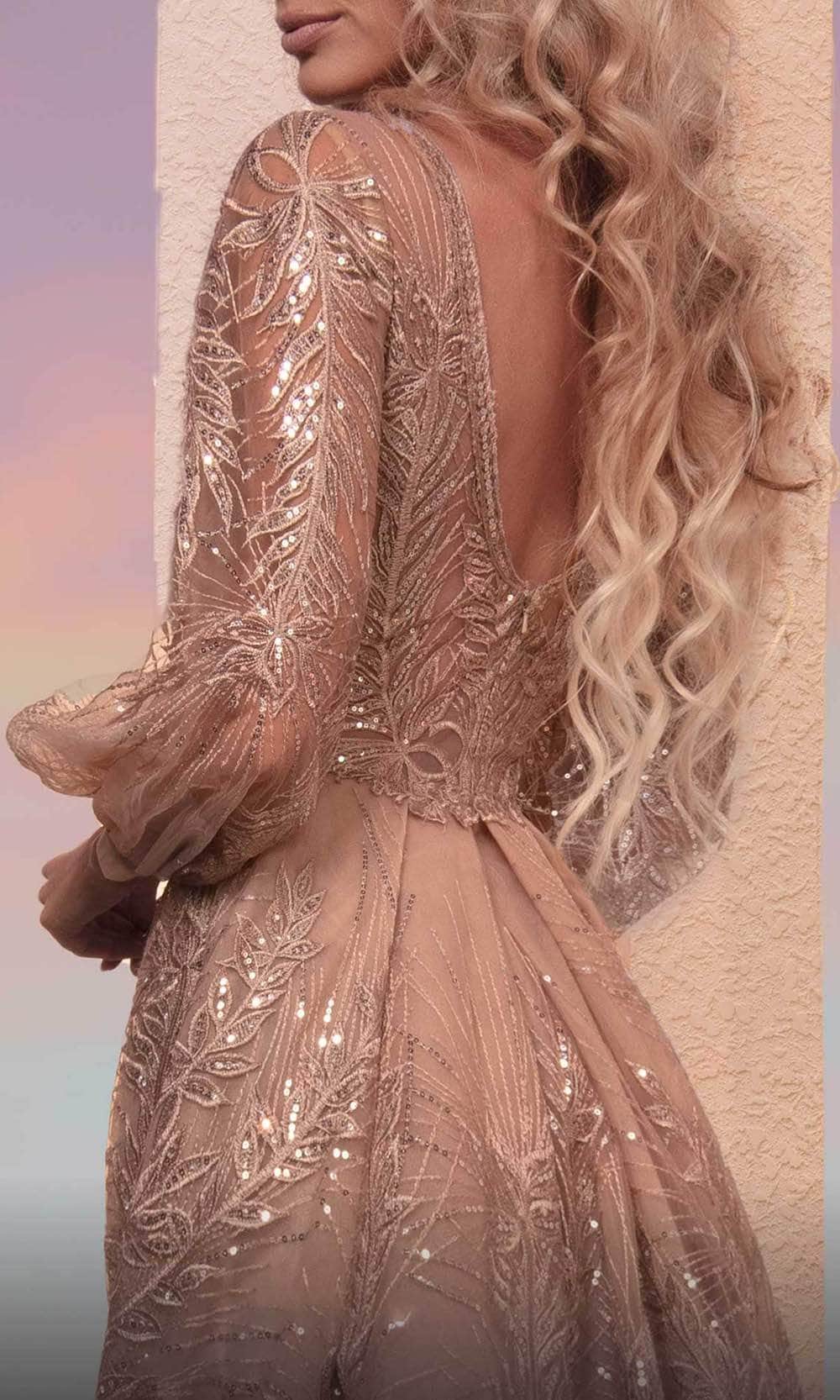 MNM COUTURE M0099 - Embroidered Overskirt Evening Dress Evening Dresses