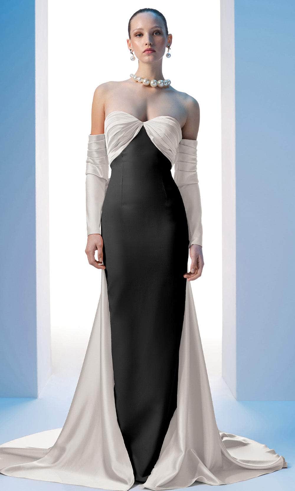 MNM Couture N0609 - Sweetheart Pleated Bust Evening Gown Evening Dresses