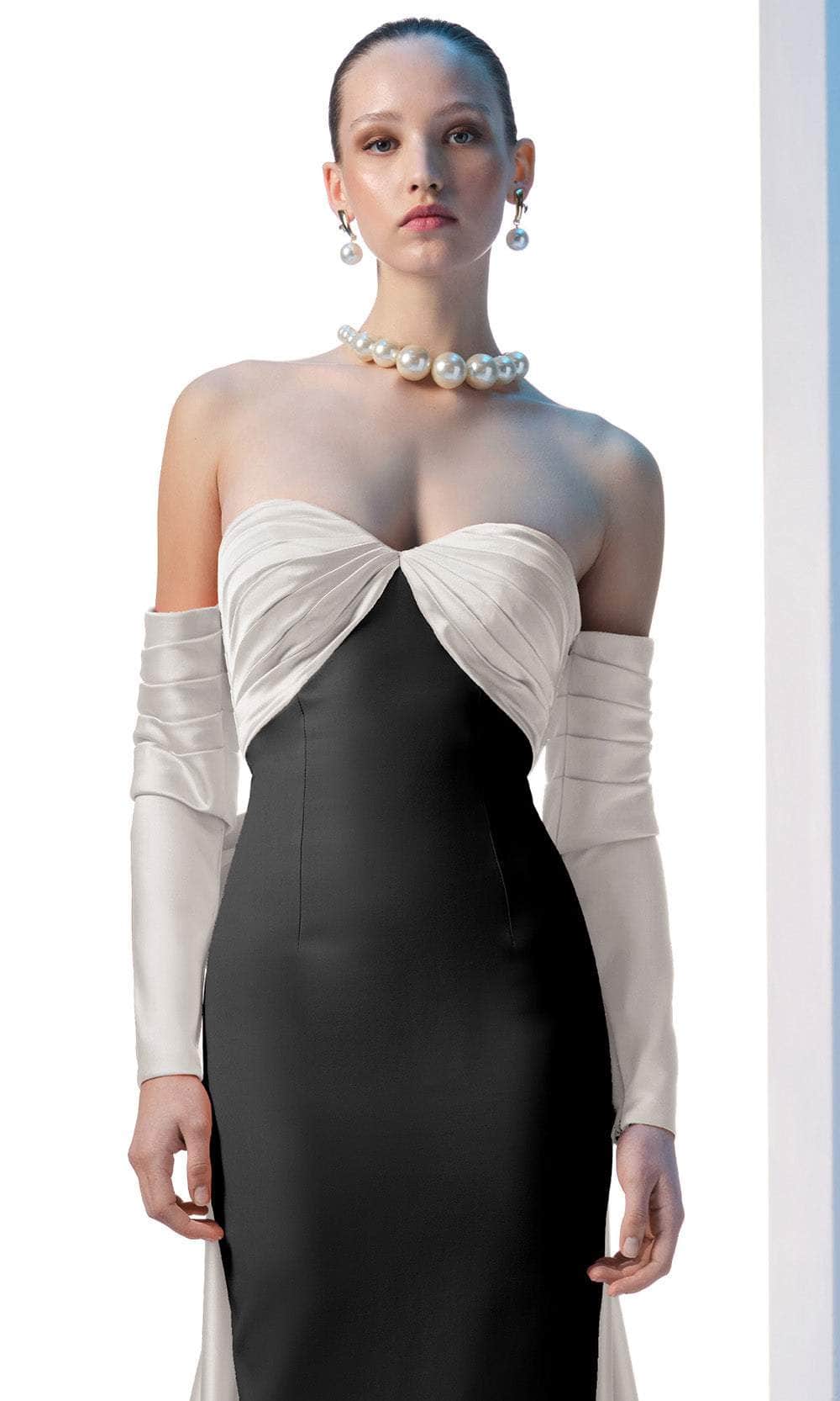 MNM Couture N0609 - Sweetheart Pleated Bust Evening Gown Evening Dresses