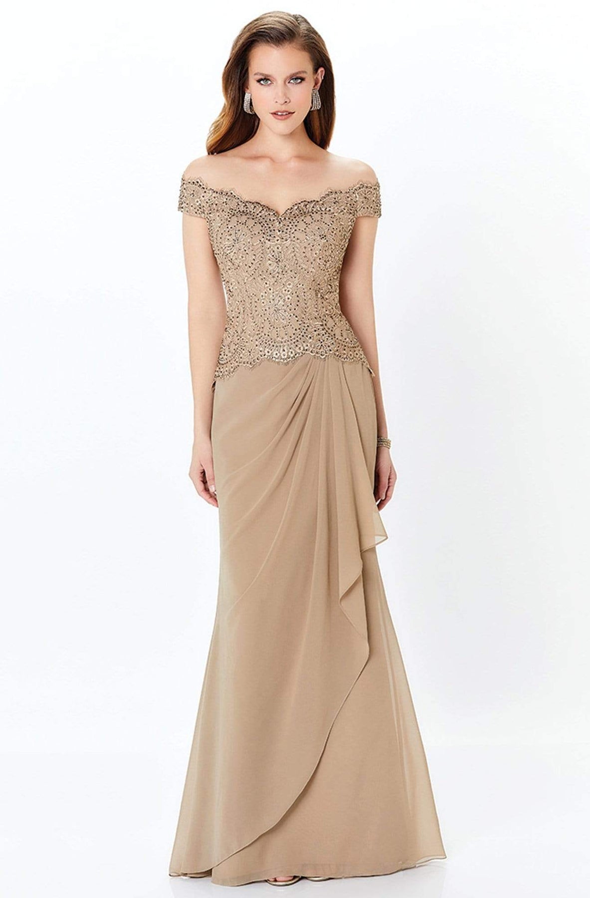 Montage by Mon Cheri - 116937 Dress Special Occasion Dress 4 / Coffee