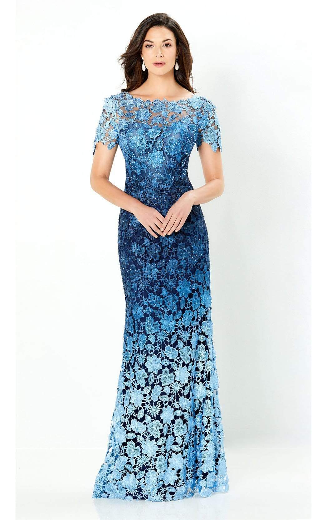 Montage by Mon Cheri - 119958 Ombre Lace Trumpet Dress Mother of the Bride Dresses