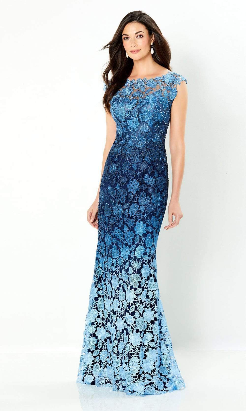 Montage by Mon Cheri - 119958 Ombre Lace Trumpet Dress Mother of the Bride Dresses