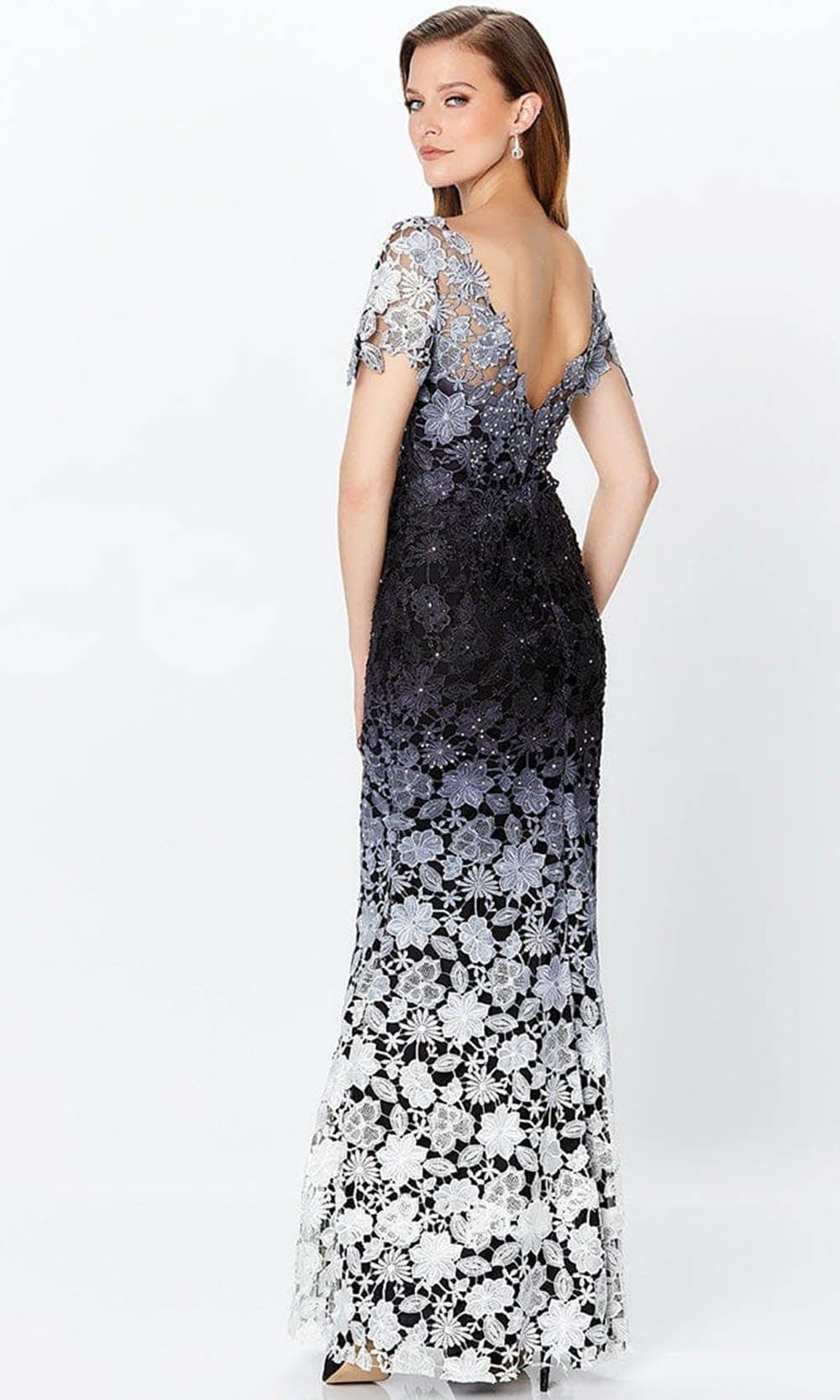 Montage by Mon Cheri 119958W - Ombre Lace Evening Gown Prom Dresses