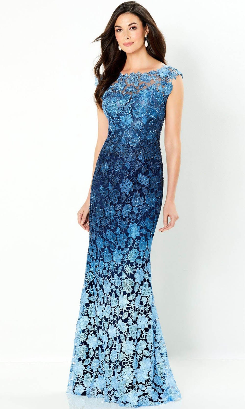 Montage by Mon Cheri 119958W - Ombre Lace Evening Gown Prom Dresses