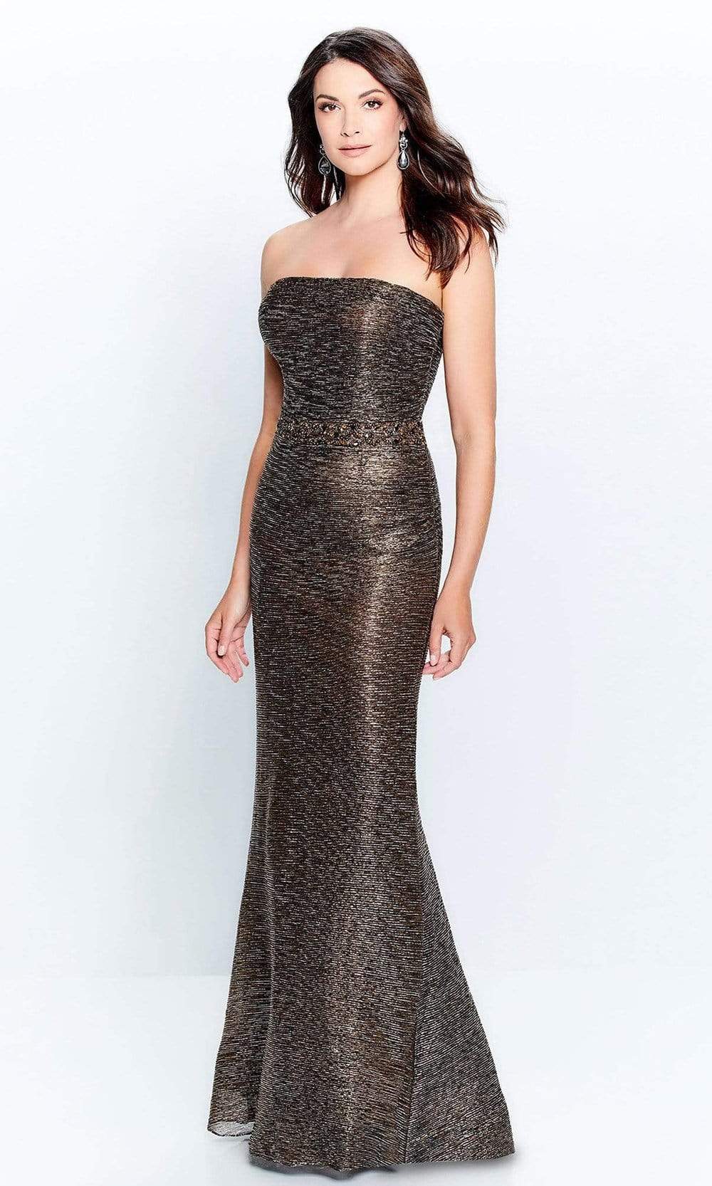Montage by Mon Cheri - 120902 Strapless Fitted Evening Dress Evening Dresses