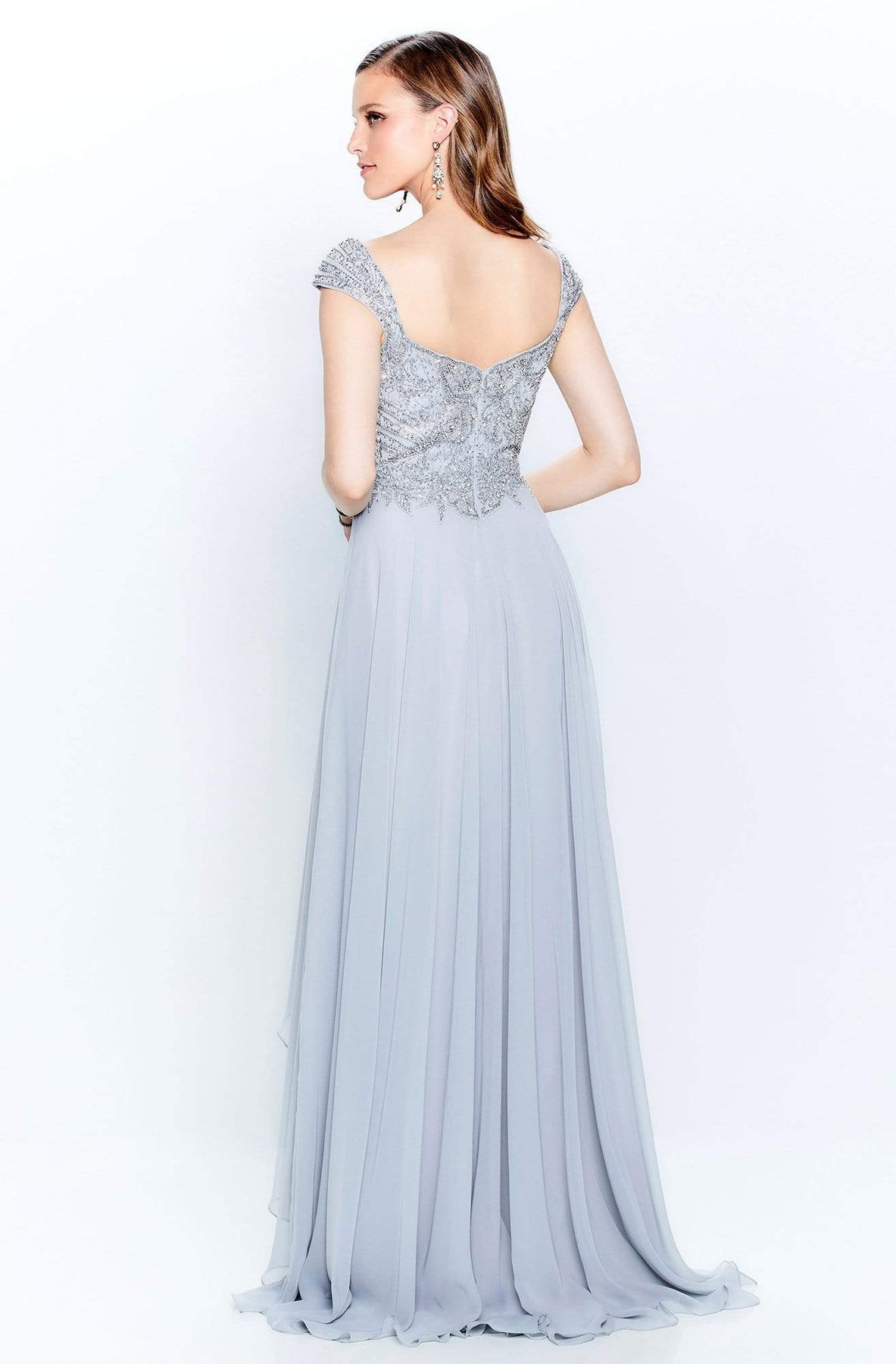 Montage by Mon Cheri - 120914 Beaded V-Neck A-Line Dress Evening Dresses