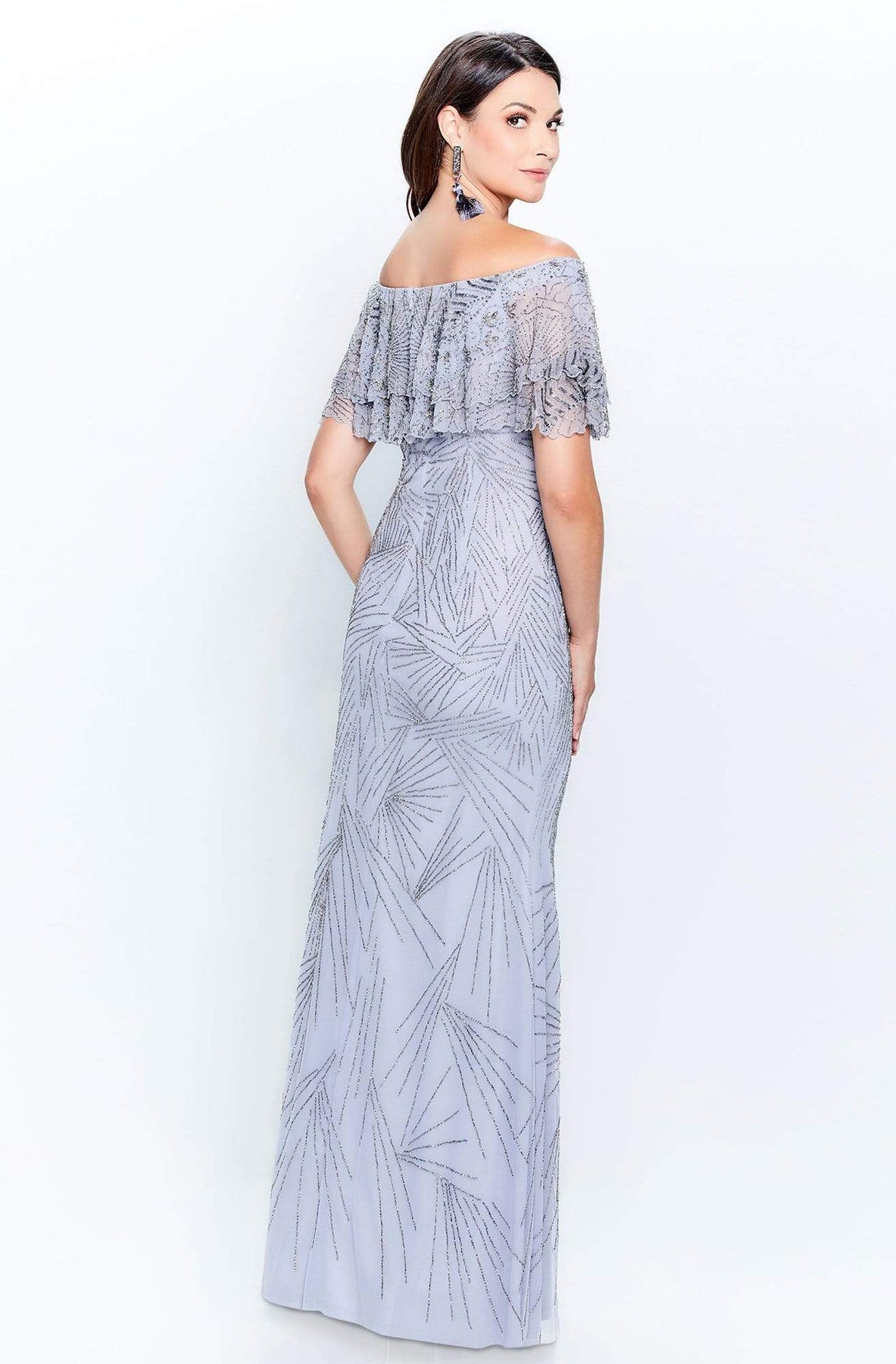 Montage by Mon Cheri - 120925 Ruffled Off-Shoulder Sheath Dress Mother of the Bride Dresses