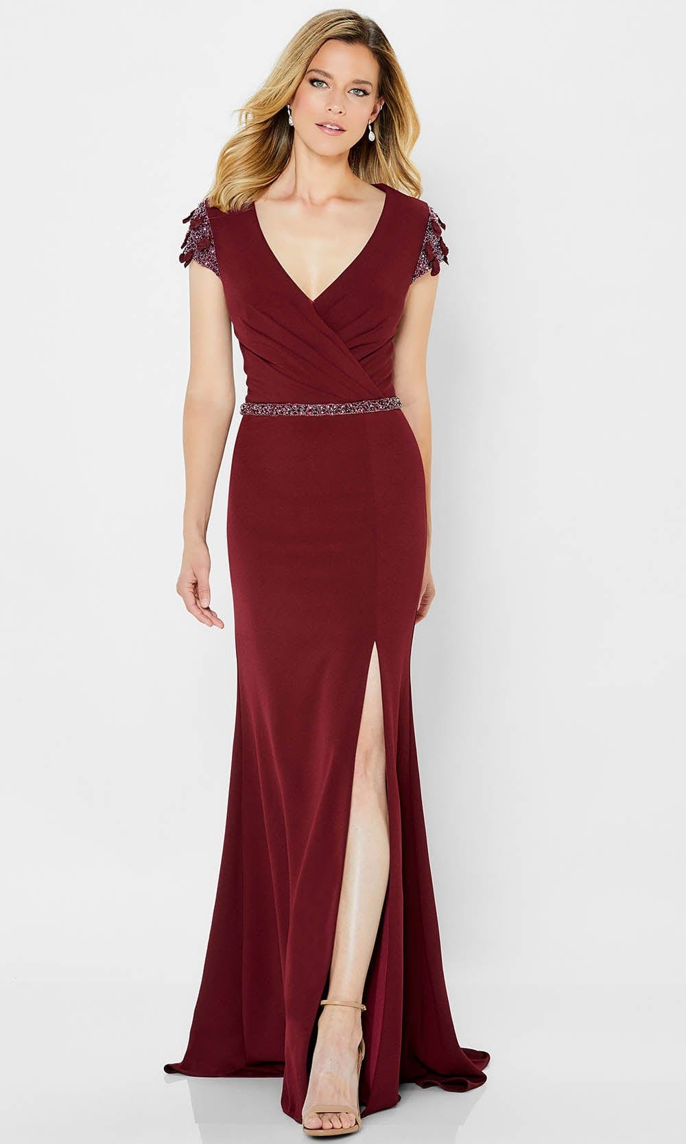 Montage by Mon Cheri 122902 - Embellished Surplice Bodice Formal Gown Special Occasion Dress