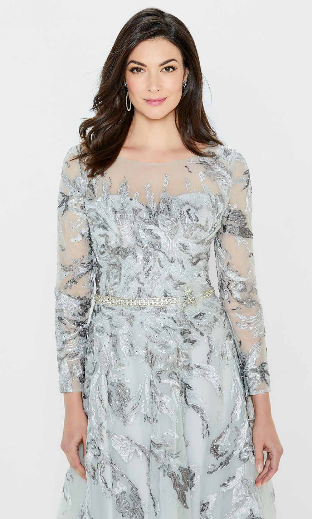 Montage by Mon Cheri 122906 - Illusion Bateau Long Evening Dress Mother of the Bride Dresess