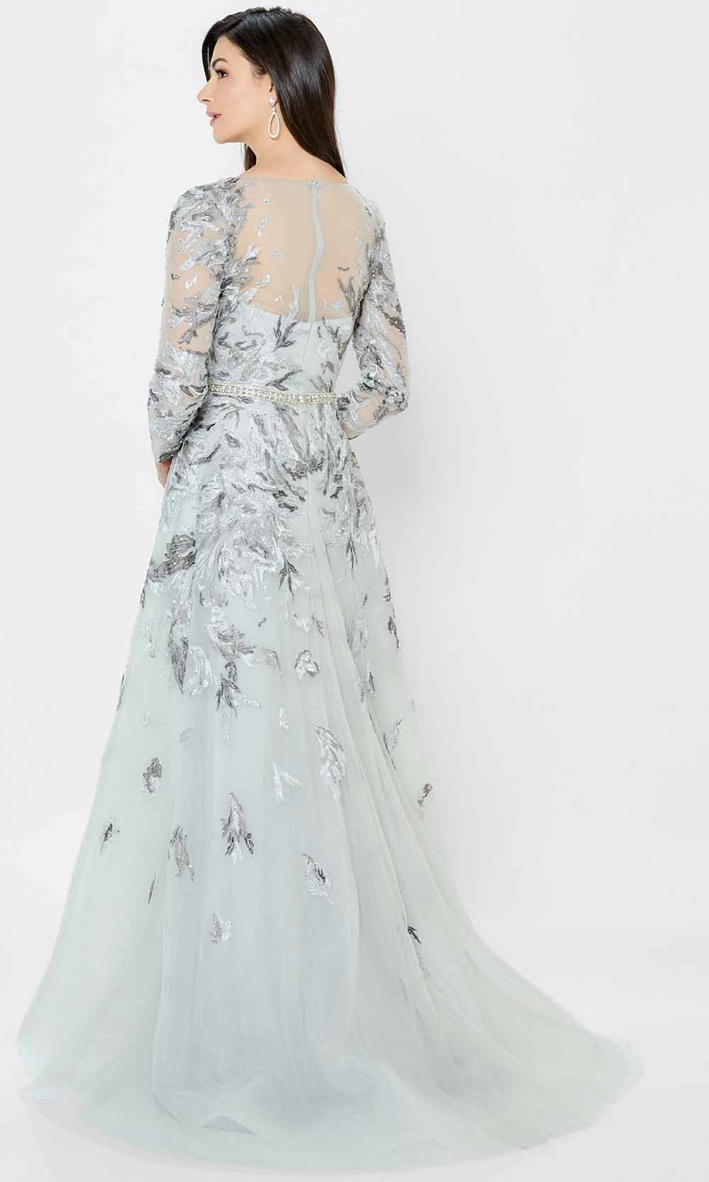 Montage by Mon Cheri 122906 - Illusion Bateau Long Evening Dress Mother of the Bride Dresess