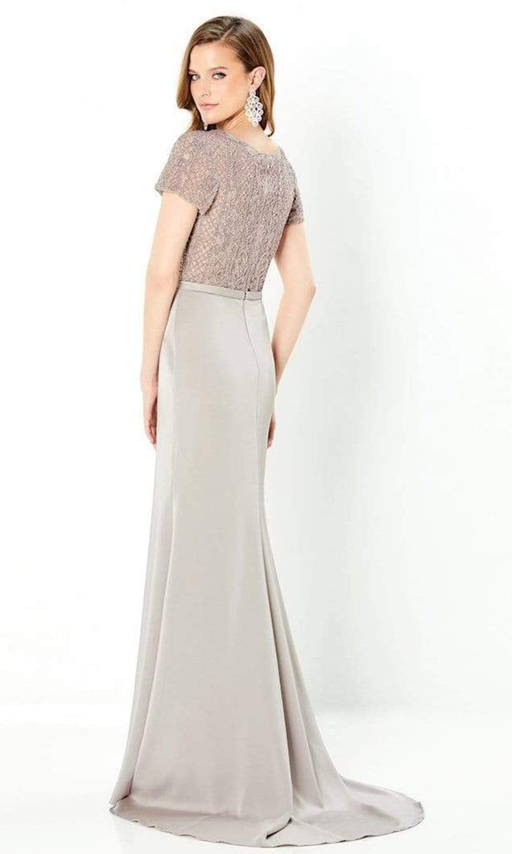 Montage by Mon Cheri - 220938 Short Sleeve Beaded Gown Evening Dresses