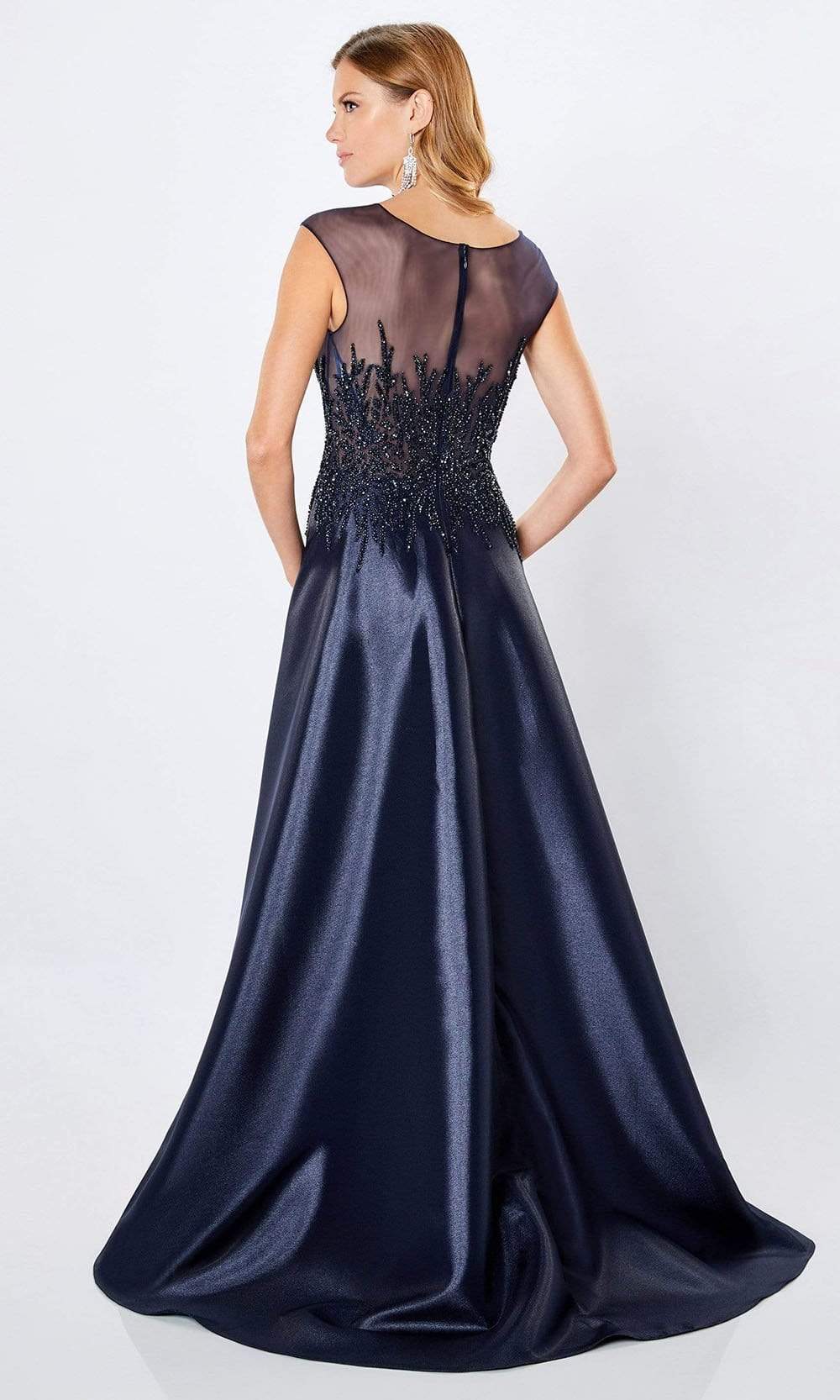 Montage by Mon Cheri - 221967 Illusion Scoop A-Line Dress Mother of the Bride Dresses