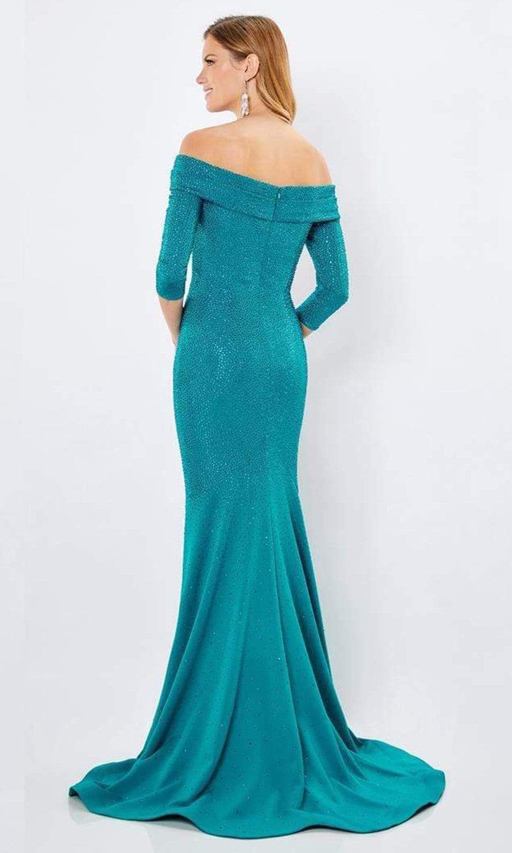 Montage by Mon Cheri - 221970 Off-Shoulder Sparkle Beaded Mermaid Gown Special Occasion Dress