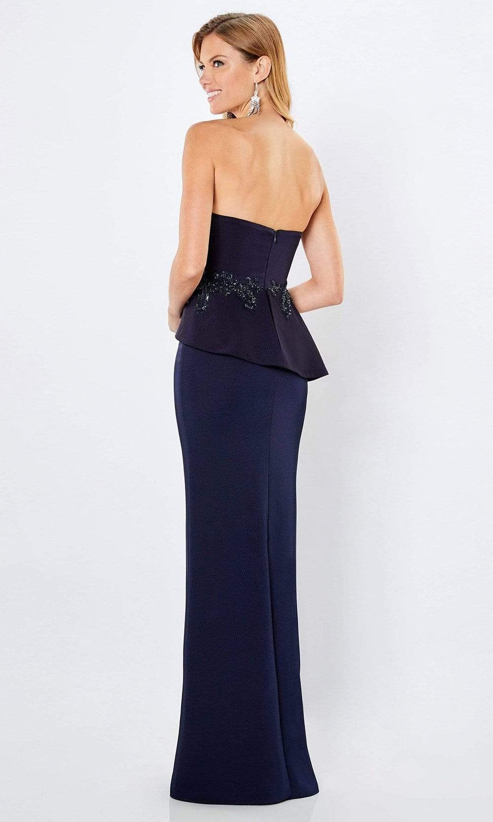 Montage by Mon Cheri - 221974 Strapless Column Evening Dress Evening Dresses