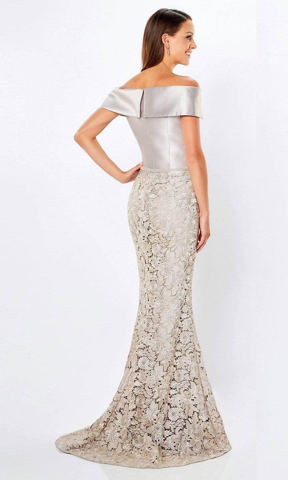 Montage by Mon Cheri - 221977 Off Shoulder Embroidered Evening Dress Evening Dresses