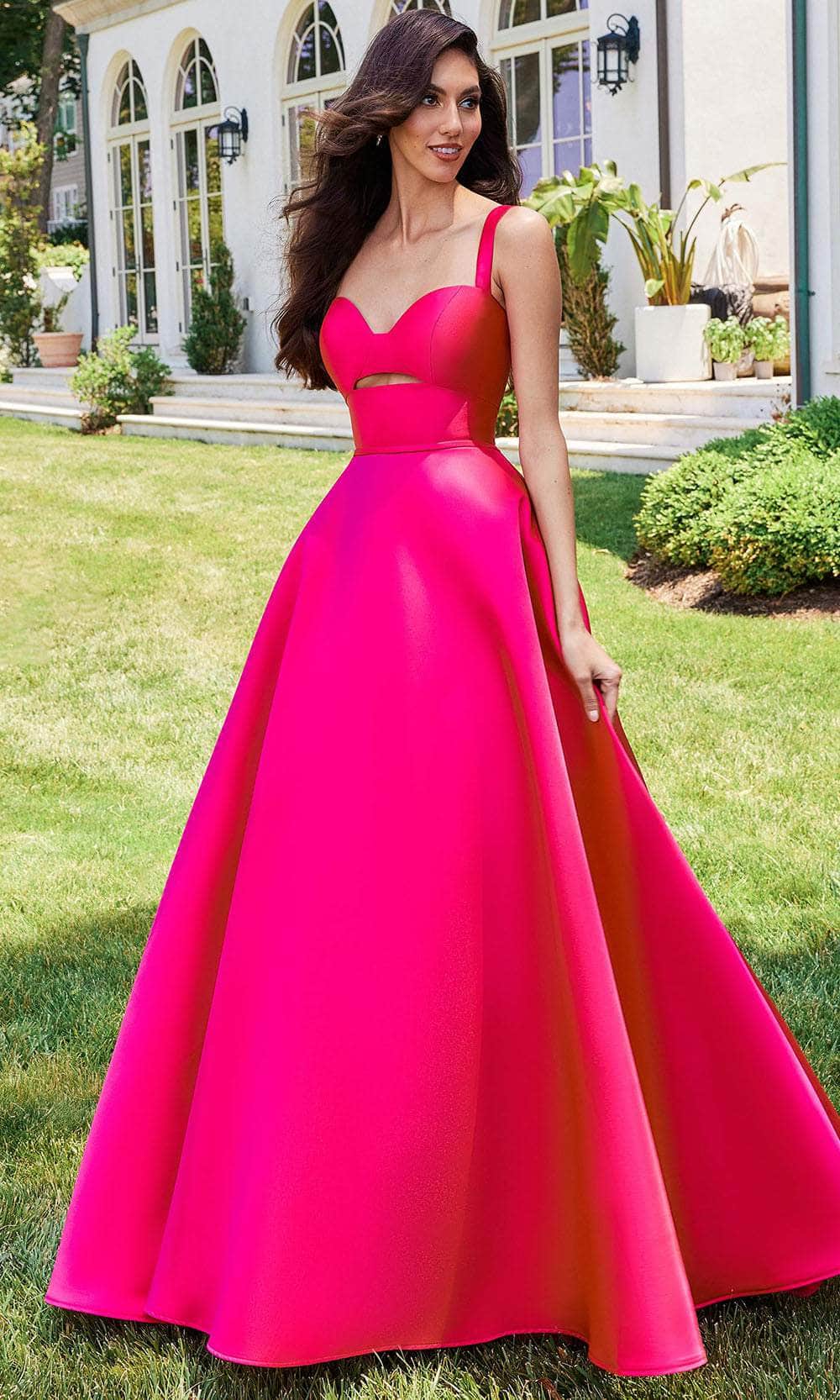 red dress pic Red Tiered Midi Dress - All Dresses