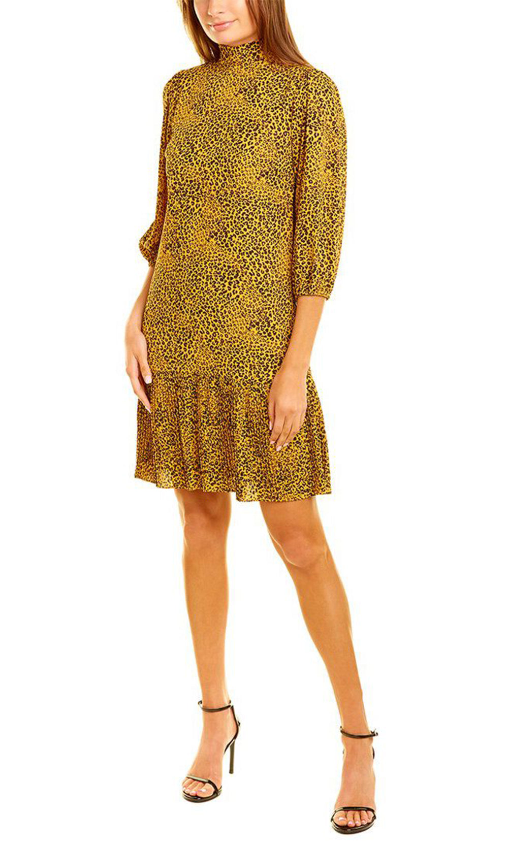 Nanette Nanette Lepore NM1F17171 - Three-Quarter Sleeve Printed Chiffon Dress Homecoming Dresses