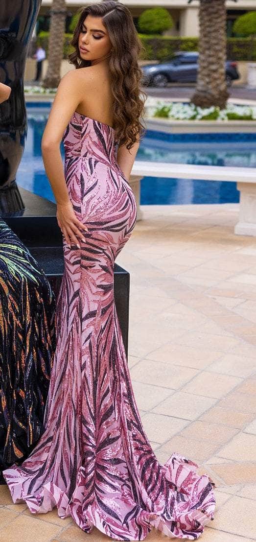 Portia and Scarlett PS22538 - Sequin Motif Mermaid Evening Dress Evening Dresses