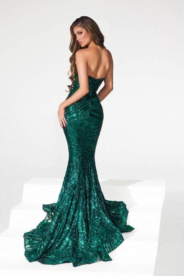 Portia and Scarlett PS22538 - Sequin Motif Mermaid Evening Dress Evening Dresses
