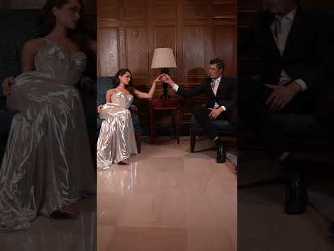 Ladivine CD754 - Corset Gathered Waist Prom Gown