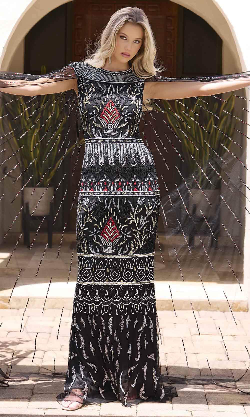long column dresses Jovani 40887 - Long Column Dress